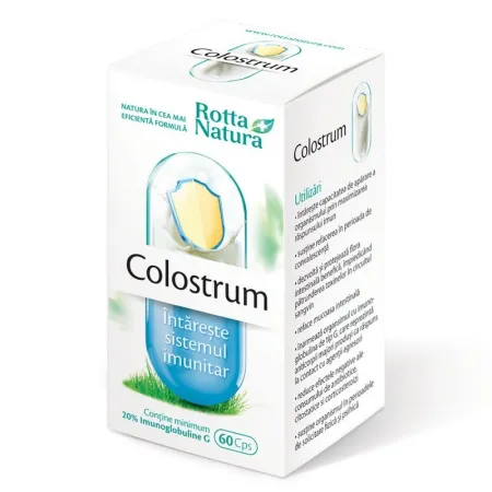 SUPLIMENTE ALIMENTARE - Colostrum, 60 capsule, Rotta Natura