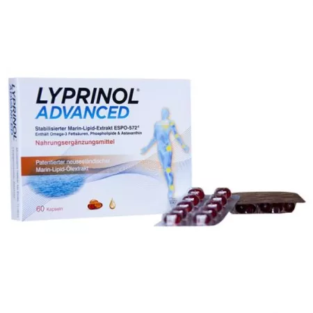 ARTICULATII OASE MUSCHI - Complex lipidic marin Lyprinol Avansat, 60 capsule, Pharmalink