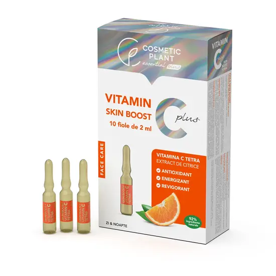 COSMETICE - Cosmetic Plant Fiole Skin Boost cu Vitamina C Tetra, 10 fiole x 2ml