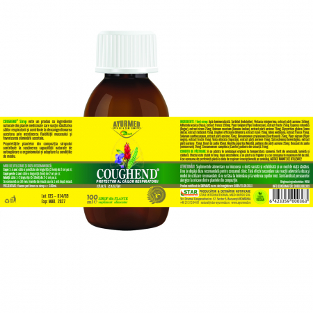 SUPLIMENTE ALIMENTARE - Coughend sirop fara zahar, 100 ml