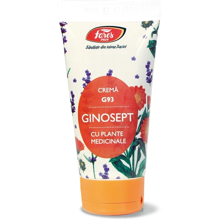 COSMETICE - Crema Ginosept cu plante medicinale, G93, 50 ml, Fares