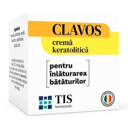 CREME SI UNGUENTE - Crema keratolitica pentru indepartarea bataturilor Clavos, 4 g, Tis Farmaceutic