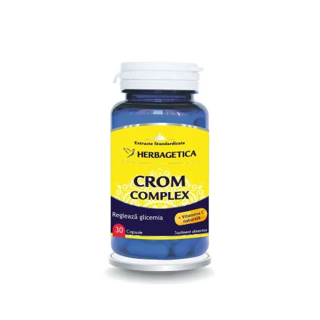 Vitamine si Minerale - Crom Complex, 30 capsule, Herbagetica