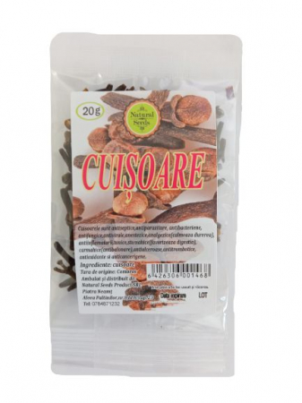 SUPLIMENTE ALIMENTARE - Cuisoare intregi 20g, Natural Seeds Product