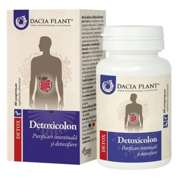 AFECTIUNI INTESTINALE - Detoxicolon, 60 comprimate, Dacia Plant