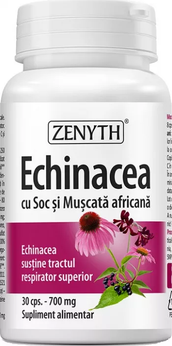 SUPLIMENTE ALIMENTARE - Echinacea cu Soc si Muscata africana 30 capsule