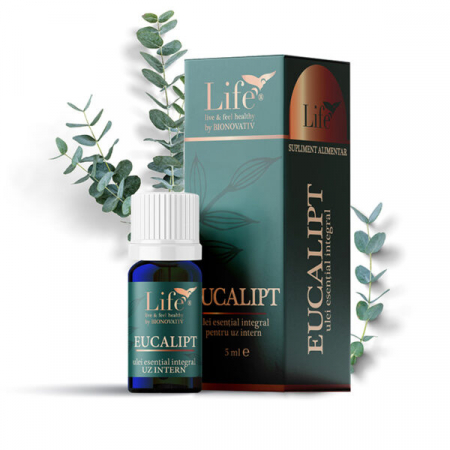 TINCTURI SI ULEIURI - EUCALIPT – ulei esențial integral – 5 ml