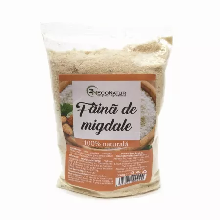 SUPLIMENTE ALIMENTARE - Faina de migdale, 250 g