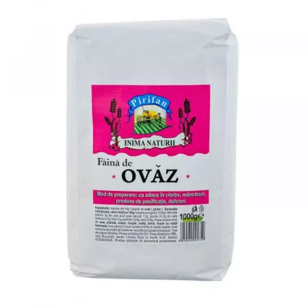 SUPLIMENTE ALIMENTARE - Faina de ovaz integral, 1kg, Pirifan