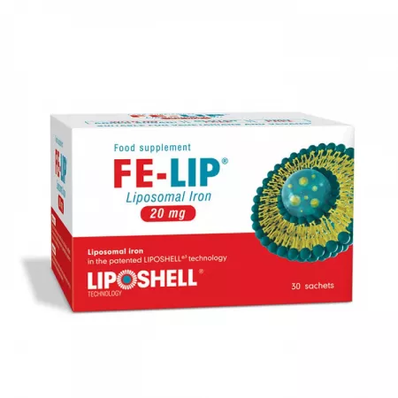 SUPLIMENTE ALIMENTARE - Fier Lipozomal, 20 mg, 30 plicuri
