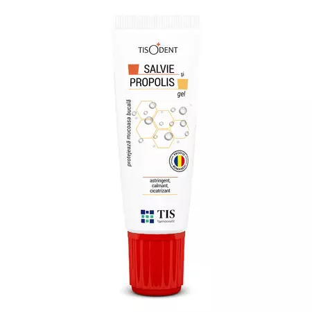 COSMETICE - Gel cu salvie si propolis Tisodent, 20 ml, Tis Farmaceutic