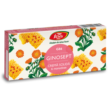 AFECTIUNI GENITALE SI HORMONALE - Ginosept, G86, cremă solidă 6 monodoze