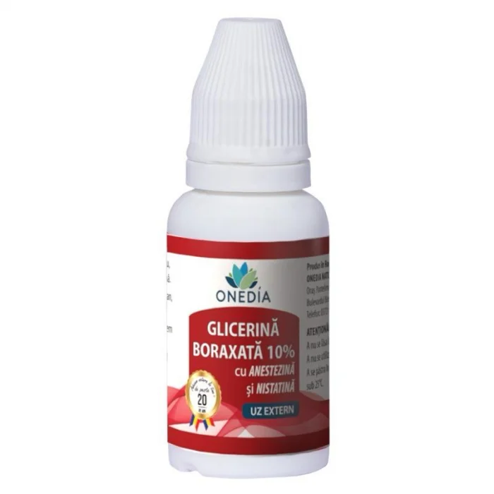 CREME SI UNGUENTE - Glicerina Boraxata 10% Anestezina si Nistatina 20gr
