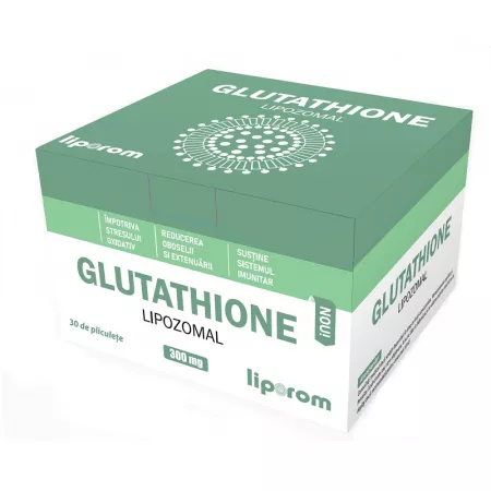 SUPLIMENTE ALIMENTARE - Glutathion Lipozomal, 300 mg, 30 plicuri, Liporom