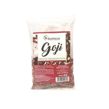 SUPLIMENTE ALIMENTARE - Goji fructe uscate, 100 g, Econatur