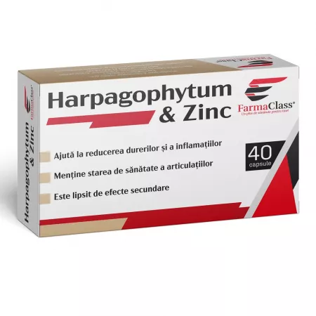 ARTICULATII OASE MUSCHI - Harpagophytum & Zinc, 40 capsule, FarmaClass