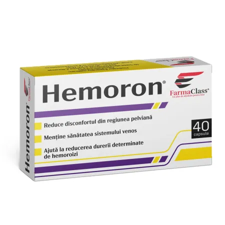 CIRCULATIA SANGELUI - Hemoron, 40 capsule, FarmaClass