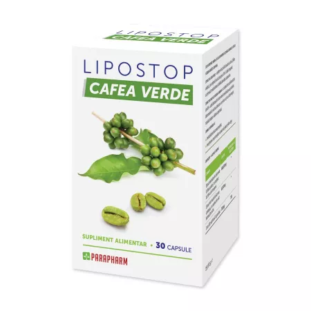 SUPLIMENTE ALIMENTARE - Lipostop Cafea Verde, 30 capsule, Parapharm