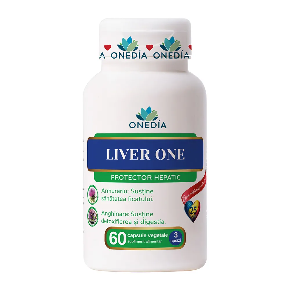 SUPLIMENTE ALIMENTARE - Liver One Protector Hepatic, 60 capsule, Onedia