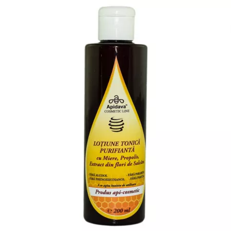 CREME SI UNGUENTE - Lotiune tonica purifianta, 200 ml, Apidava