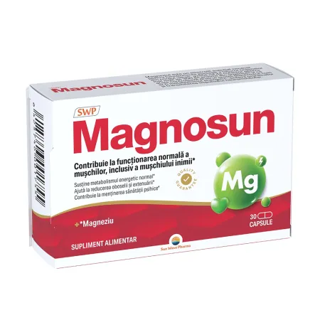 SUPLIMENTE ALIMENTARE - Magnosun, 30 capsule, Sun Wave Pharma
