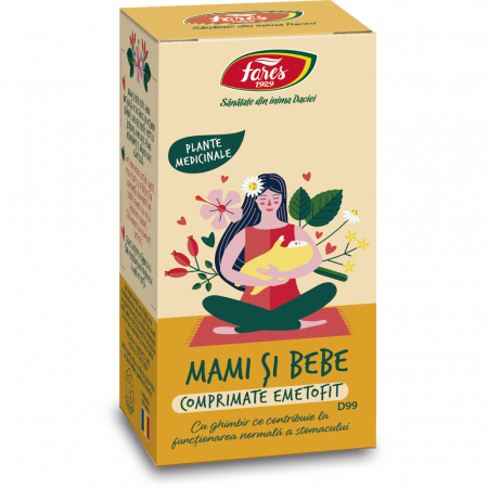 AFECTIUNI DIGESTIVE - Mami și Bebe Emetofit, D99,30cpr