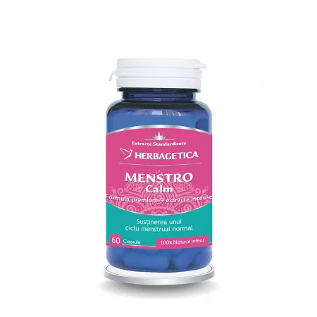 MENOPAUZA SI PREMENOPAUZA - Menstrocalm, 60 capsule, Herbagetica