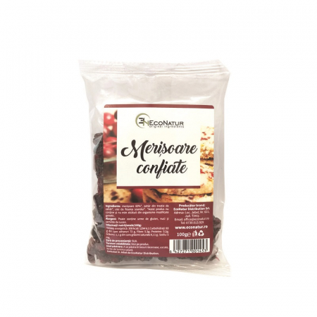 SUPLIMENTE ALIMENTARE - Merisoare confiate, 100 g