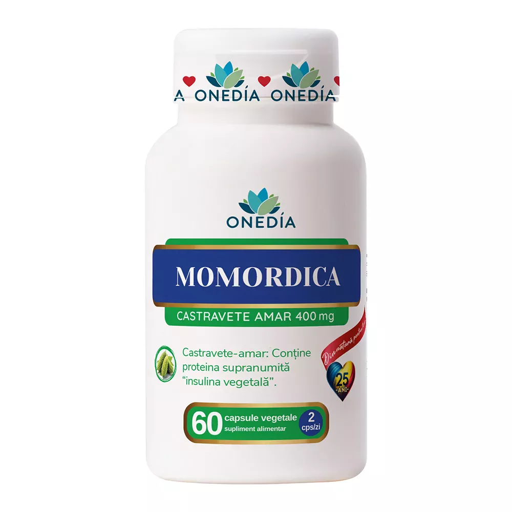 SUPLIMENTE ALIMENTARE - Momordica Castravete Amar 400mg, 60 capsule, Onedia