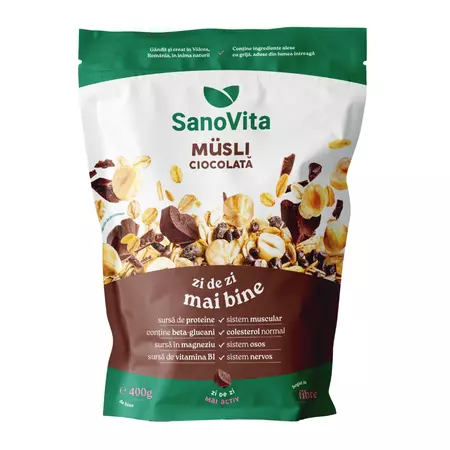 SUPLIMENTE ALIMENTARE - Musli cu ciocolata, 400 g