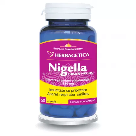 IMUNITATE - Nigella chimen negru, 60 capsule, Herbagetica