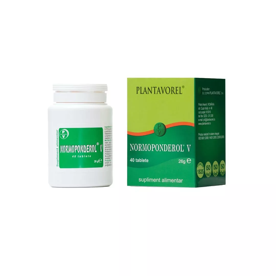 SUPLIMENTE ALIMENTARE - Normoponderol V X 40 comprimate