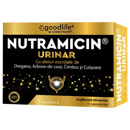AFECTIUNI URINARE - Nutramicin Urinar, 15 capsule, Cosmo Pharm