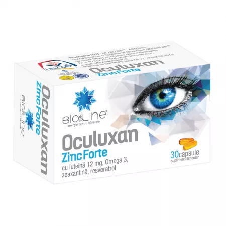SUPLIMENTE ALIMENTARE - Oculuxan Zinc Forte, 30 capsule, Helcor