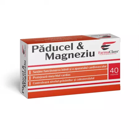 SUPLIMENTE ALIMENTARE - Paducel si Magneziu, 40 capsule, FarmaClass