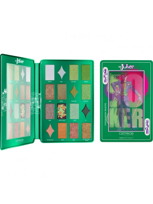 COSMETICE - Paleta de farduri de ochi The Clown Prince of Crime 020, The Joker, 16 nuante Catrice