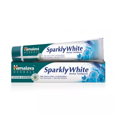 COSMETICE - Pasta de dinti Sparkly White, 75 ml, Himalaya