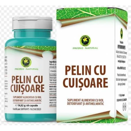 AFECTIUNI HEPATO-BILIARE - PELIN CU CUISOARE 60 Capsule - HYPERICUM