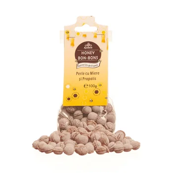 SUPLIMENTE ALIMENTARE - Perle cu miere si propolis, 100g