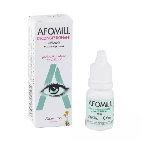 SANATATEA OCHILOR - Picaturi oculare decongestionante Afomill, 10 ml, Af United