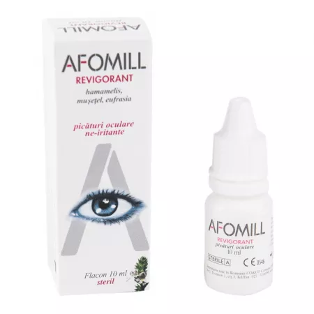 SANATATEA OCHILOR - Picaturi oculare revigorante Aflomill, 10 ml, Af United