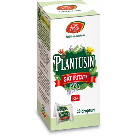 SUPLIMENTE ALIMENTARE - Plantusin Gat Iritat, 20 dropsuri