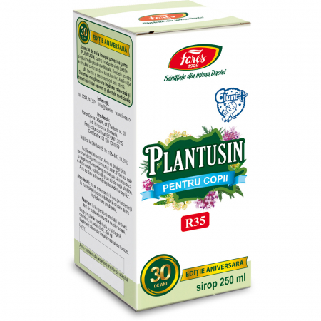 RACEALA SI GRIPA - Plantusin pentru copii, sirop cu fructoza, R35, 250 ml