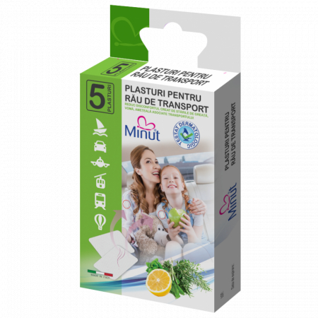 SUPLIMENTE ALIMENTARE - Plasturi Minut pentru rau de transport 5 buc/cutie