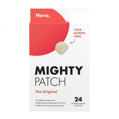 COSMETICE - Plasturi pentru acnee Mighty Patch Original, 24 bucati, Hero