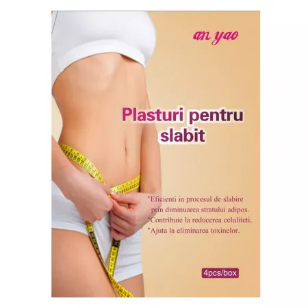 SUPLIMENTE ALIMENTARE - Plasturi pentru slabit 7.5 cm x 7.5 cm, 4 bucati, Naturalia Diet