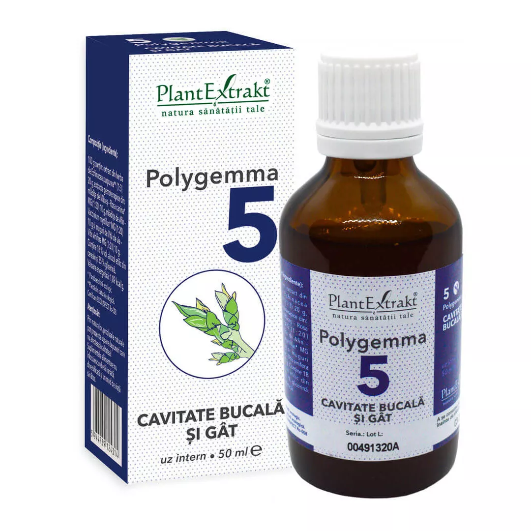 COSMETICE - Polygemma 5, Cavitate bucala si Gat, 50 ml