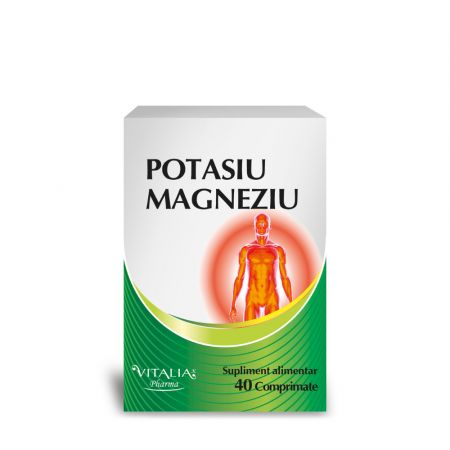 Vitamine si Minerale - Potasiu Magneziu, 40 comprimate