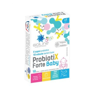 AFECTIUNI INTESTINALE - PROBIOTIX FORTE BABY 10 PLICURI