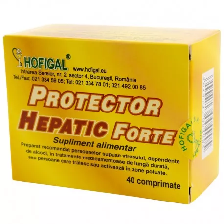 AFECTIUNI HEPATO-BILIARE - Protector hepatic forte, 40 comprimate